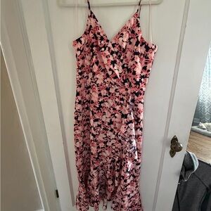 Chelsea28 Pink Floral Midi Dress